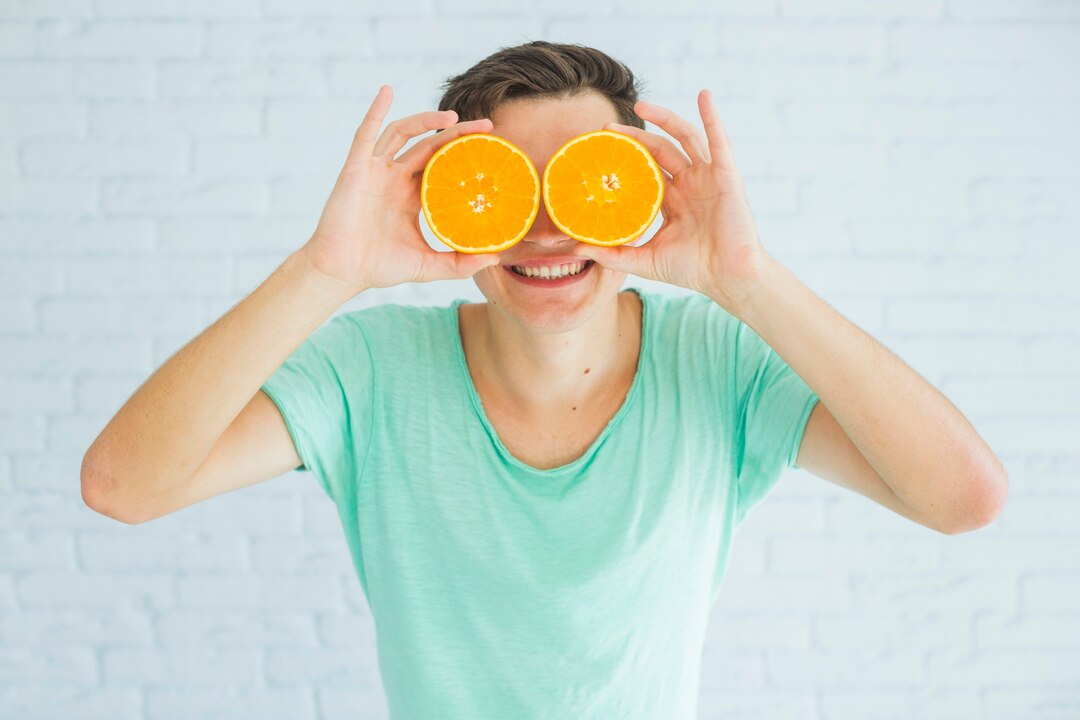 Alimentos orgánicos ricos en vitaminas para la salud visual